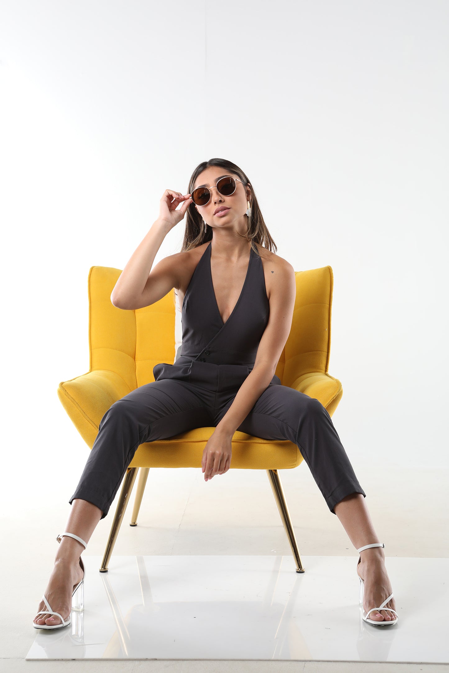 JUMPSUIT CHARCOAL GREY