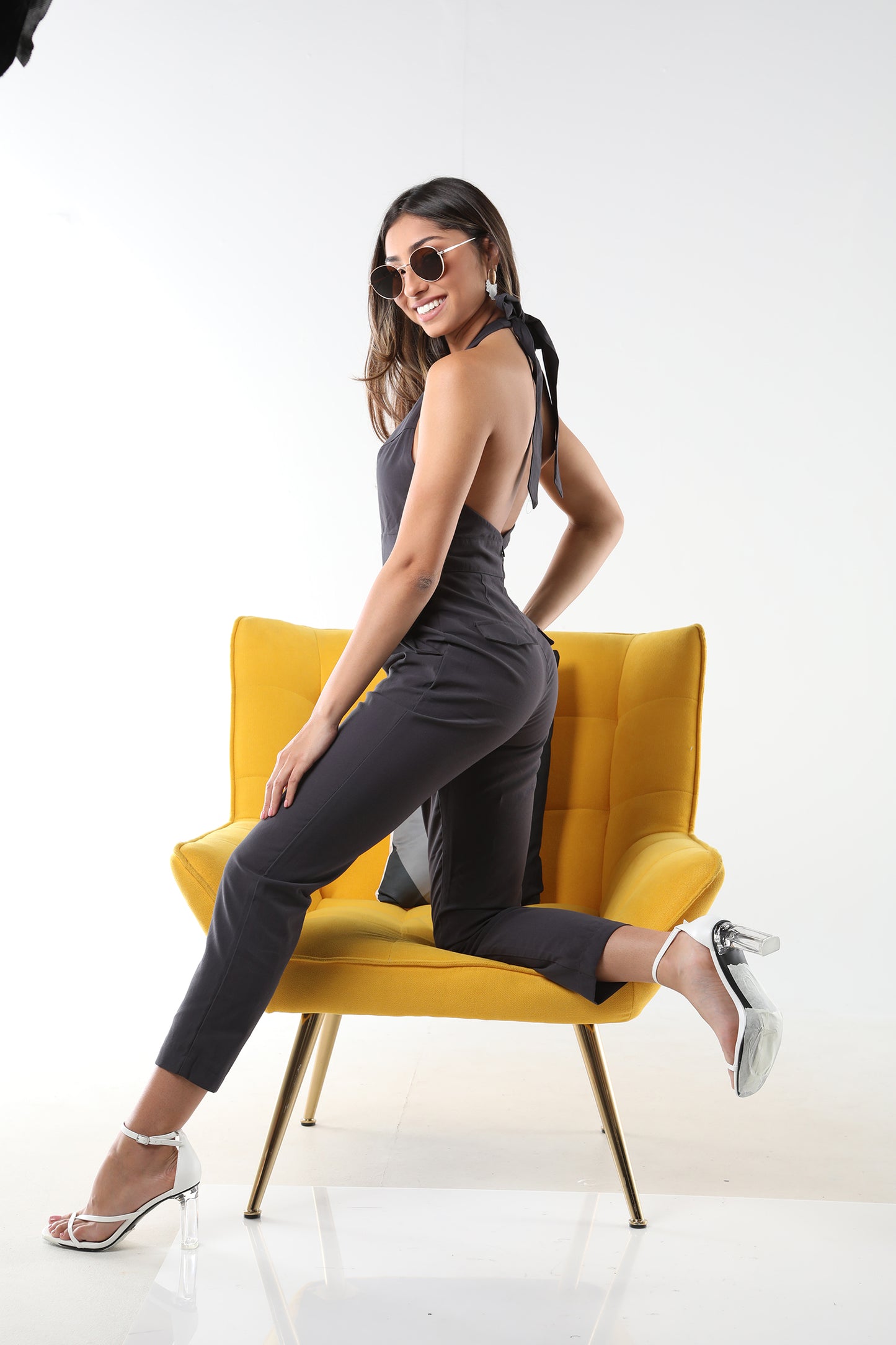 JUMPSUIT CHARCOAL GREY